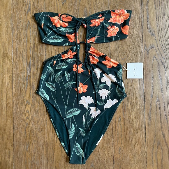 Agua by Agua Bendita Curandera Mejorana Sabanero Nocturno Swimsuit M - Picture 11 of 13